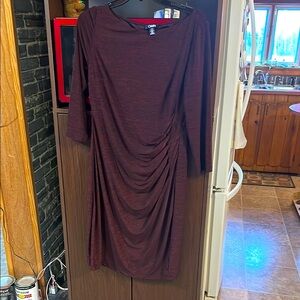 Chaps Women's Maroon  Dress in size L